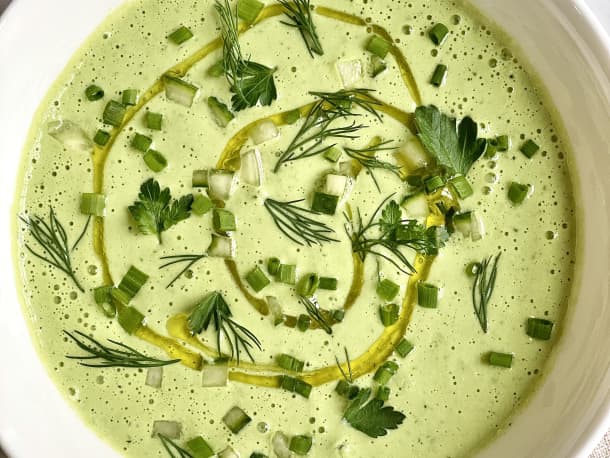 Cold Creamy Cucumber Soup