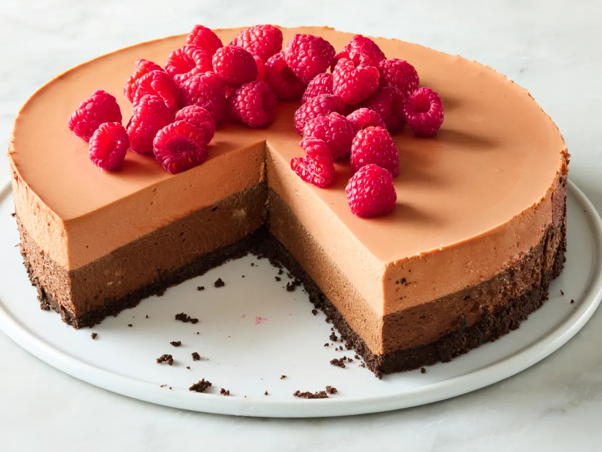 Triple Chocolate Mousse Cake