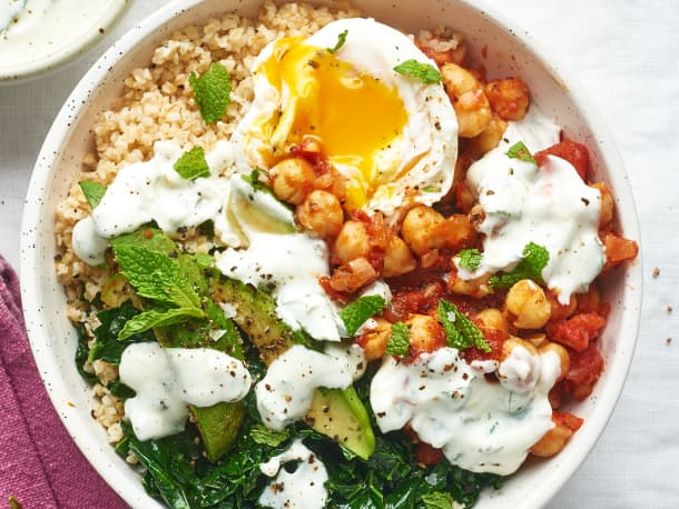Moroccan-Spiced Chickpea Bowls