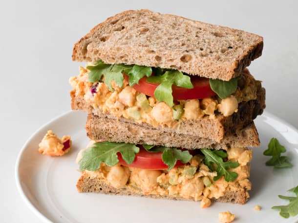 Smashed Chickpea Salad Sandwiches
