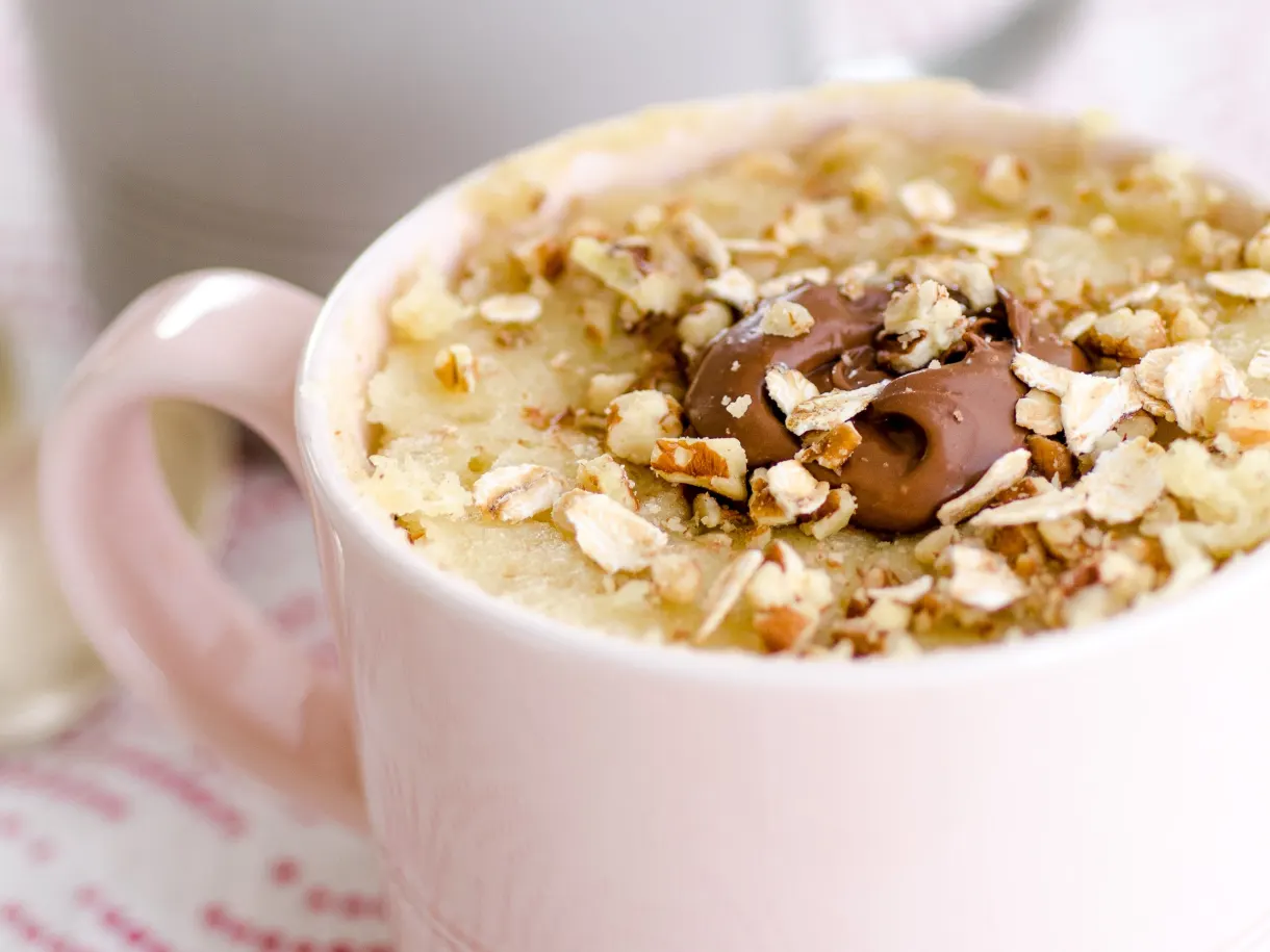 Oatmeal Nutella Mug Cake