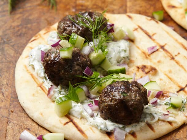 Beef Kofta with Tzatziki