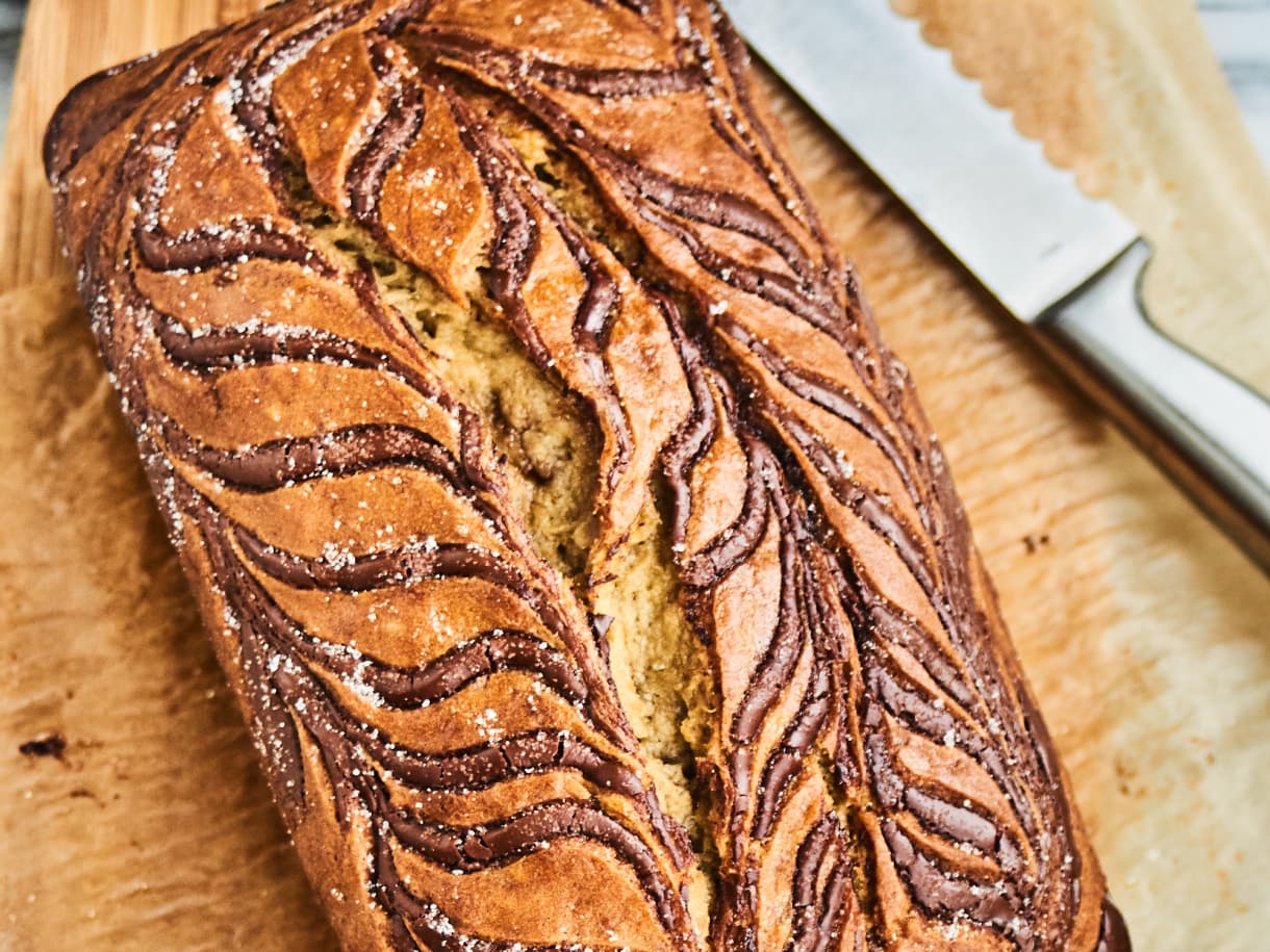 Nutella Swirl Banana Bread