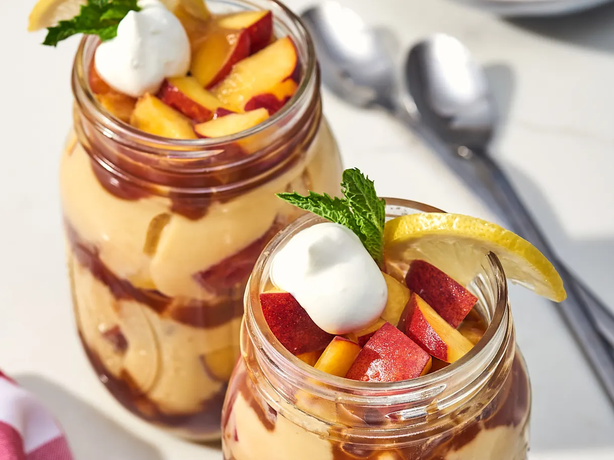 Peach Iced Tea Pound Cake Trifles