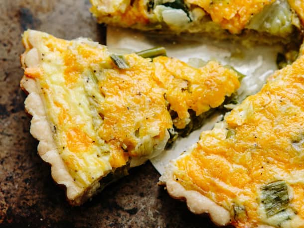 Hugh Fearnley-Whittingstall’s Lettuce, Green Onion & Cheese Tart