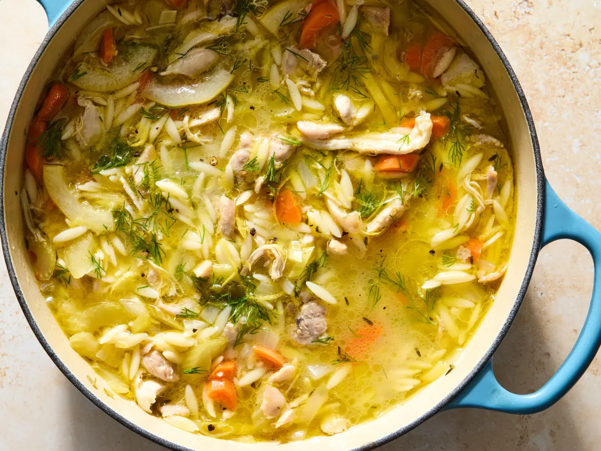 Lemon Orzo Chicken Soup