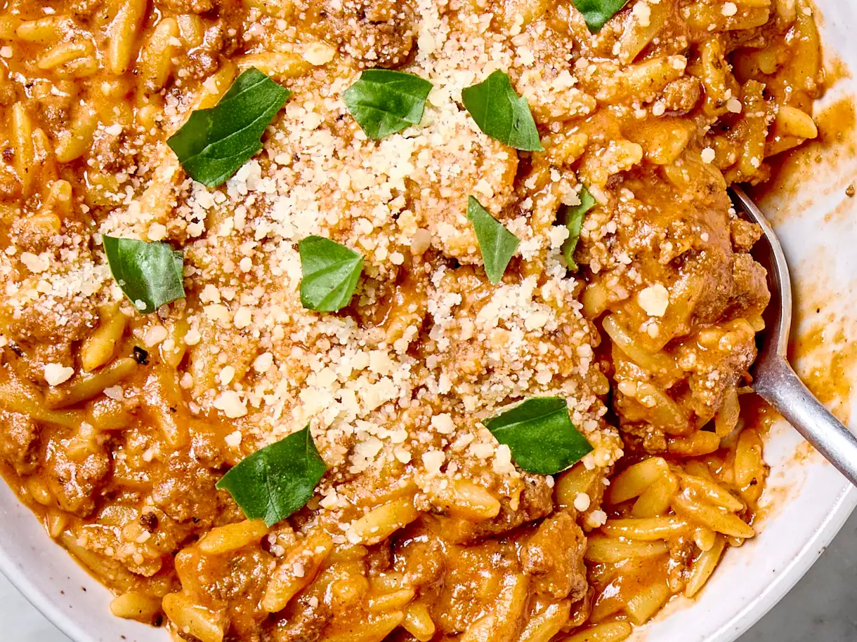 Creamy One-Pot Beef Orzo