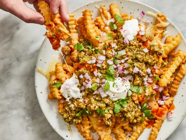 Instant Pot Green Chili Cheese Fries