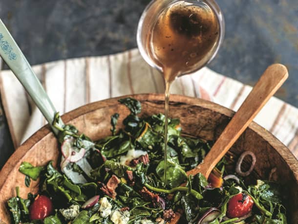 Jubilee’s Wilted Mixed Greens with Bacon