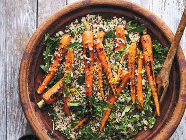 Quinoa & Carrot Salad with Meyer Lemon Vinaigrette