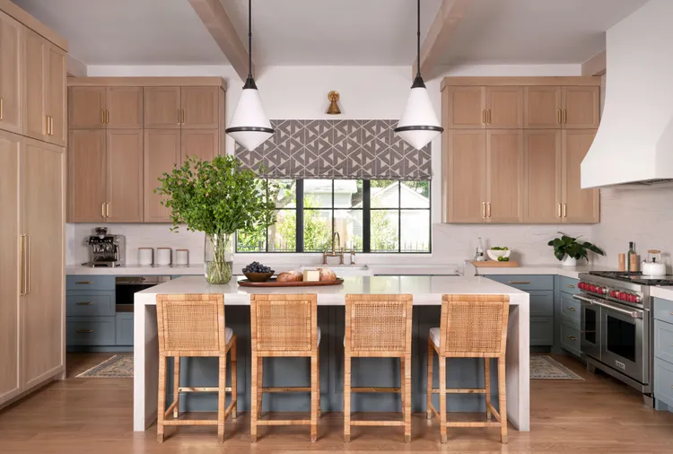How the Two-Tone Trend Is Giving Wood Kitchen Cabinets a Fresh New Look