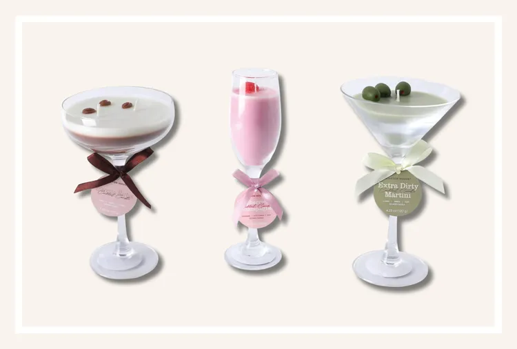 These $5 ALDI Cocktail Candles Double as the Cutest Bar Cart Decor