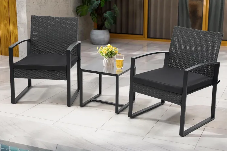 This Small Space-Friendly Bistro Set Proves You Don’t Need a Large Patio to Have Comfy Furniture—and It’s Only $65