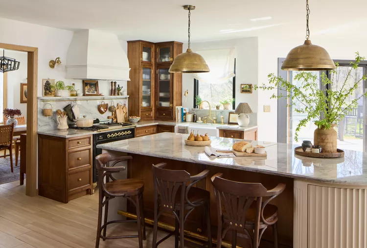 This European-Inspired Kitchen Is Warm, Inviting, and Packed with Smart Storage