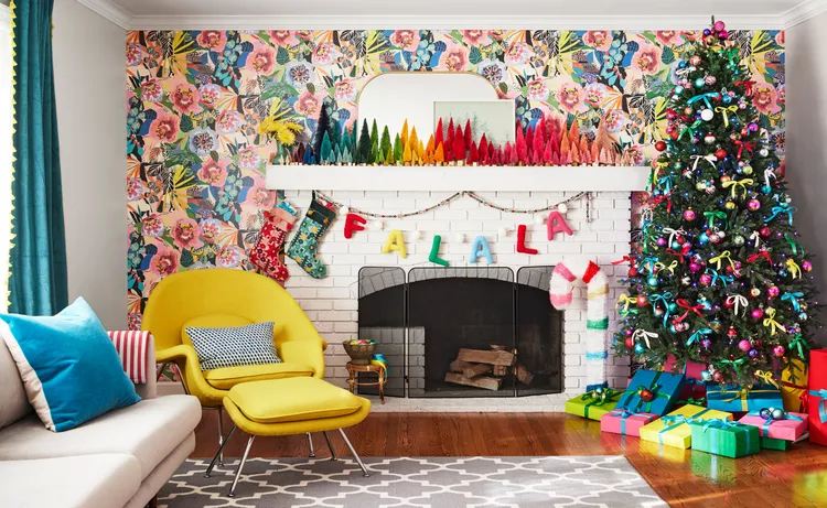 Christmas Comes in Full Color at This Designer's Home