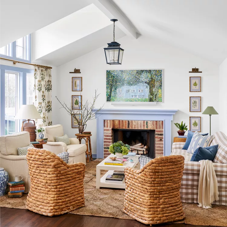 Sky-Blue Paint Coats This Renovated Cottage in Cheery Color