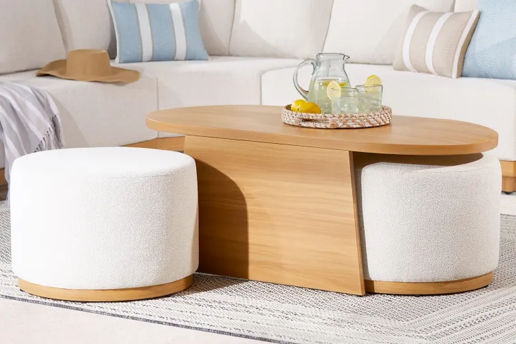 BHG x Walmart Launched the Prettiest Outdoor Coffee Table That Doubles as Clever Seating for Small Patios
